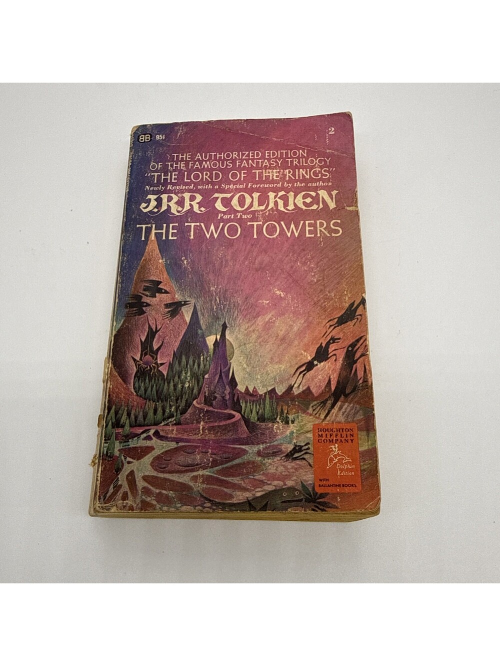 The Two Towers J.R.R. Tolkien 1965 Ballantine Paperback 2nd Ed Barbara Remington